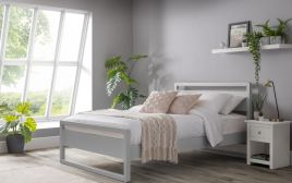 Venice Double Bed - Dove Grey