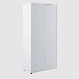 Wardrobe - DONNELL 2 Door Wardrobe White Matt 101cm