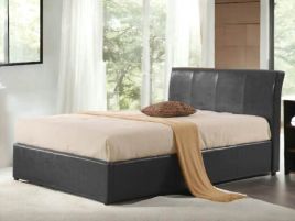Kingsize Bed - TEXORA 5ft Ottoman Bedframe - Black