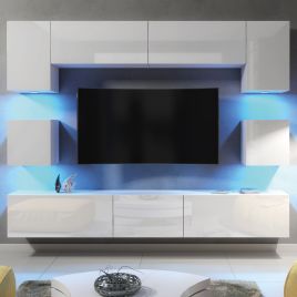 SHINE Wall TV Unit - White