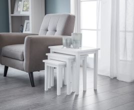 Cleo 3PC Nest of Tables Range - White