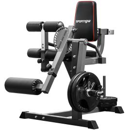 SPORTEDGE Seated Leg Extension Machine with Plate Loaded