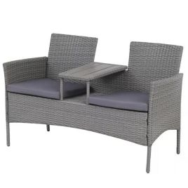 2 Seater Rattan Garden Furniture Set