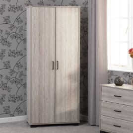 OLDBURY 2 Door Wardrobe Light Oak - 80cm