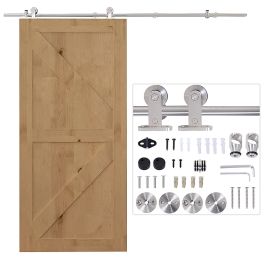 35-45mm Track Stainless Steel Sliding Door Kit Silver