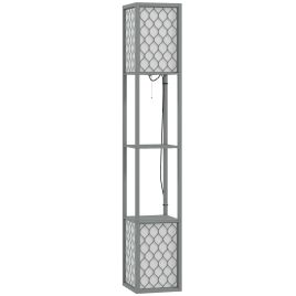 Floor Lamp - Dual Light Floor Lamp Grey 26cm