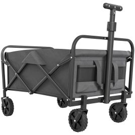 SUNVISTA 62L Festival Trolley on Wheels Garden Folding Cart 120kg - Grey