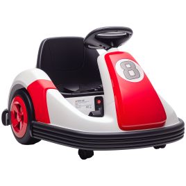 WICKNOR Kids Electric Bumper Car 360 Degree Rotation For 3-8 Years Old - Red