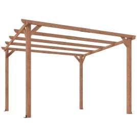 VORIVO Wooden Wooden Pergola - Brown