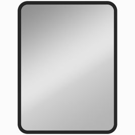 NOVAUX Metal Rectangular Wall Mirror - Black