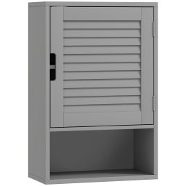 LUXIX Wooden Wall Mounted Bathroom Cabinet - Grey