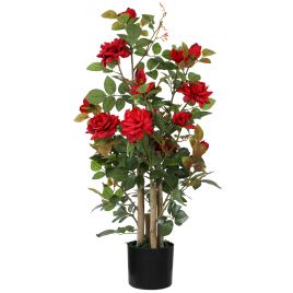 MONT Red Fabric Artificial Plant - 90cm