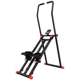 ARCGATE Foldable Stair Stepper with 3 Resistance Levels and LCD Monitor