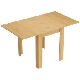 ANCHORPORT Extendable Drop-Leaf Dining Table for 46 People - Natural