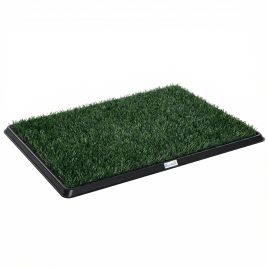 APEXSTONE Dog Toilet Tray with 2 Artificial Grass Mats