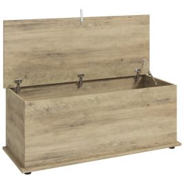 BIRCHFORD 114L Storage Chest Bench, 100 x 40 x 40cm - Grey
