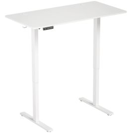 ATLASGATE Height-Adjustable Standing Desk with Memory Control - White