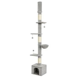 COMETRIDGE Floor-to-Ceiling Cat Tree, Adjustable 230250cm