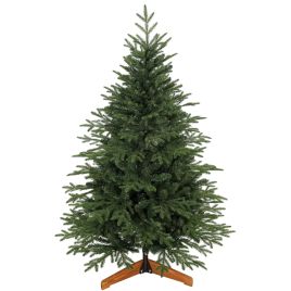 BEACONLEY 150cm Full Artificial Christmas Tree with Wooden Stand - Green