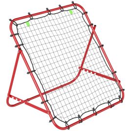 CLAYSTONE Adjustable Rebounder Net for Sports Training - Red