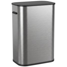 COAST 55L Stainless Steel Sensor Bin with Touchless Opening - Silver Tone
