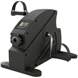 ARCMOOR Mini Exercise Bike with Adjustable Resistance and LCD Display - Black