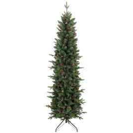 ATLASMOOR 7ft Slim Artificial Christmas Tree with 904 Tips - Green