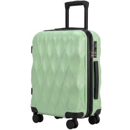 CLAYGATE 20-Inch ABS Carry-On Suitcase with TSA Lock - Green