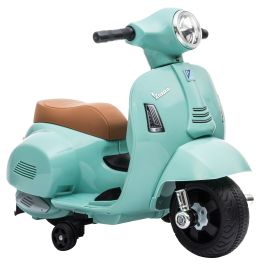 COMETPOINT Licensed Vespa 6V Kids Electric Ride-On Motorbike, Ages 1836 Months - Green