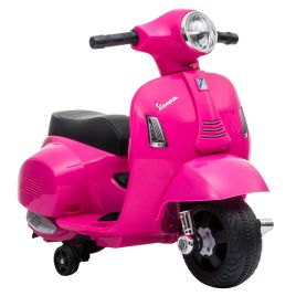 COMETPOINT Licensed Vespa 6V Kids Electric Ride-On Motorbike, Ages 1836 Months - Pink