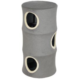 COMETMOOR Indoor Cat House with Removable Washable Cover, Barrel-Shaped Bed