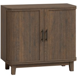 ARCWORTH Sideboard Cabinet with 2 Curved Doors - Dark Walnut