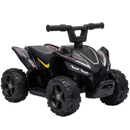 CANVASLEY 6V Kids Electric Quad Bike, 1.2mph - Black