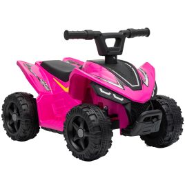 CANVASLEY 6V Kids Electric Quad Bike, 1.2mph - Rose Red