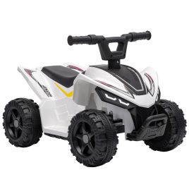 CANVASLEY 6V Kids Electric Quad Bike, 1.2mph - White