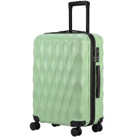 CLAYRIDGE Set of 2 ABS Suitcases, 12 and 20 Inches, with TSA Lock - Green