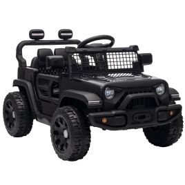 CLAYHILL 12V Kids Electric Car with Remote, Dual Motors and Suspension - Black