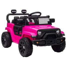 CLAYHILL 12V Kids Electric Car with Remote, Dual Motors and Suspension - Pink