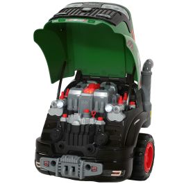 CANVASBROOK Kids Truck Engine Toy with Spray, Lights and Sounds - Green