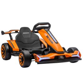CHASEMOOR 24V Kids Electric Go-Kart with Drift Mode - Orange