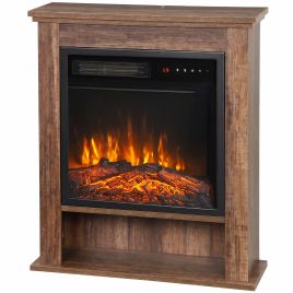 BLAZEBROOK 25-Inch Electric Fireplace Suite, 1800W, with Remote - Oak