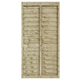 Classic 3×6 Pressure Treated Traditional Lap Panel with Waney Edge Boards