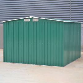Green Large Metal Garden Tool Storage Shed-259cm D