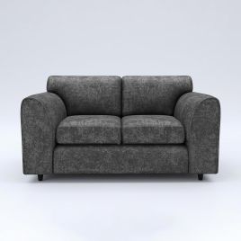 LORVANI Fabric 2 Seater Fullback Sofa - Dark Grey