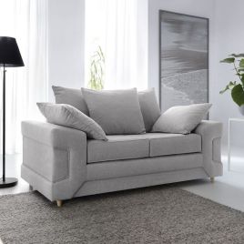Prime Fabric 2 Seater Sofa - Light Grey