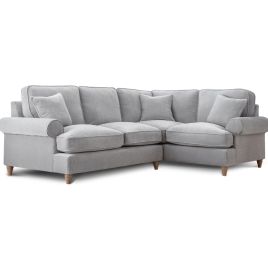 Corner Sofa - RAYONG Fabric 4 Seater Left Hand Facing - Ice
