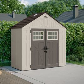 LORNVALE Garden Shed 8x4 - Cream