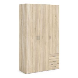 SUFFOLK 3 Door Wardrobe Oak - 115cm