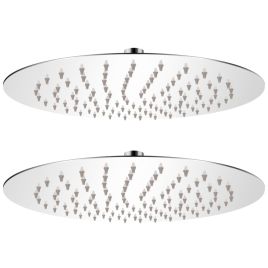 Rain Shower Head 2 pcs Stainless Steel Ø 25 cm