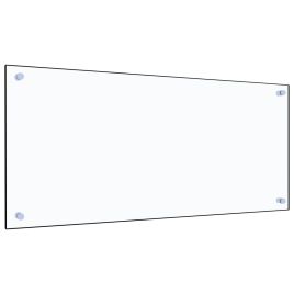 Kitchen Backsplash Transparent 90x40 cm Tempered Glass